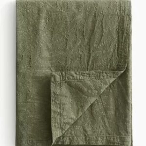 mantel de algodon tejido en jacquard